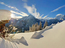 Winterlandschaft in der Zillertaler Bergwelt